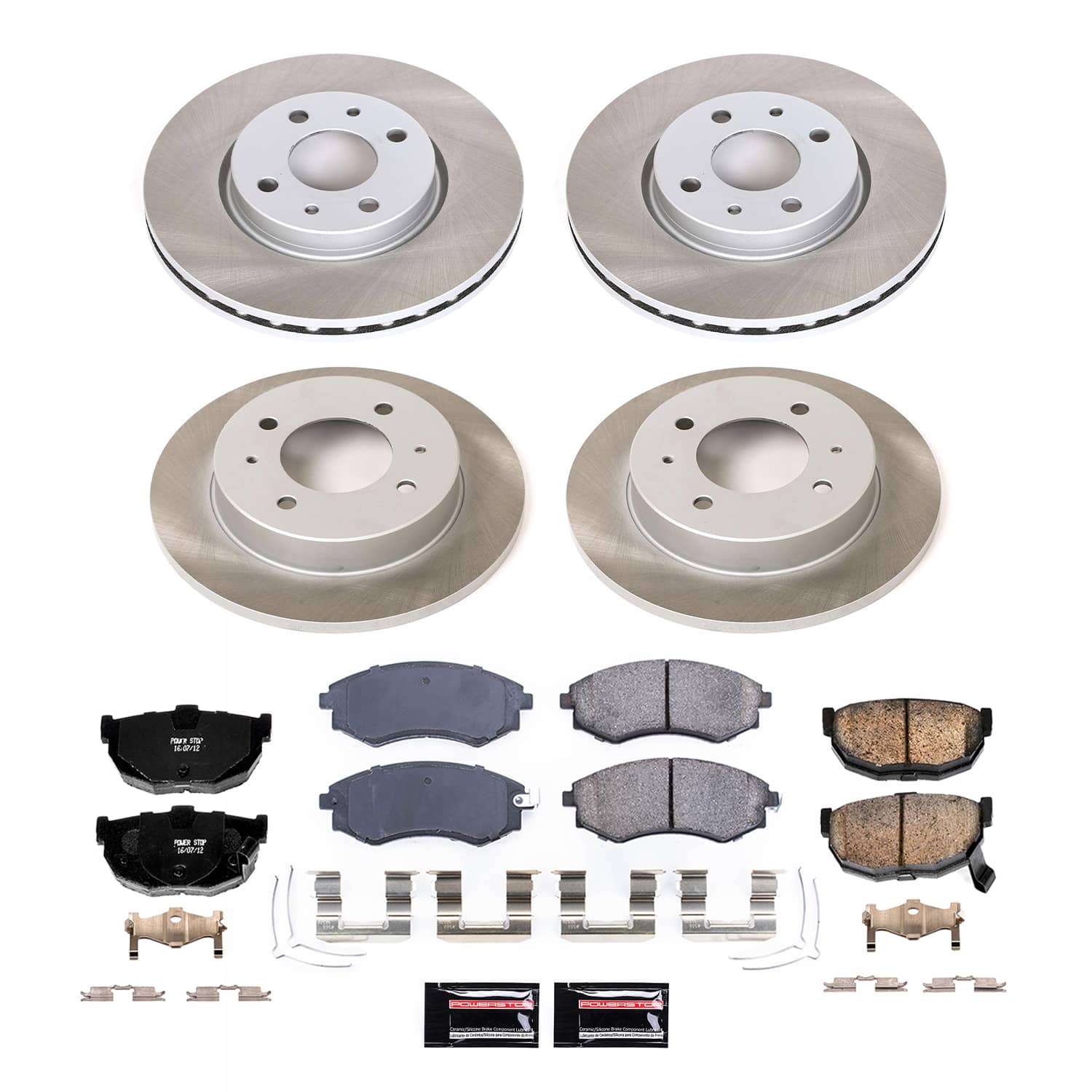 Power Stop SC2778 - Front And Rear Z17 Evolution Pad And Semi-Coated Rotor Kit vehicle fitment brake part