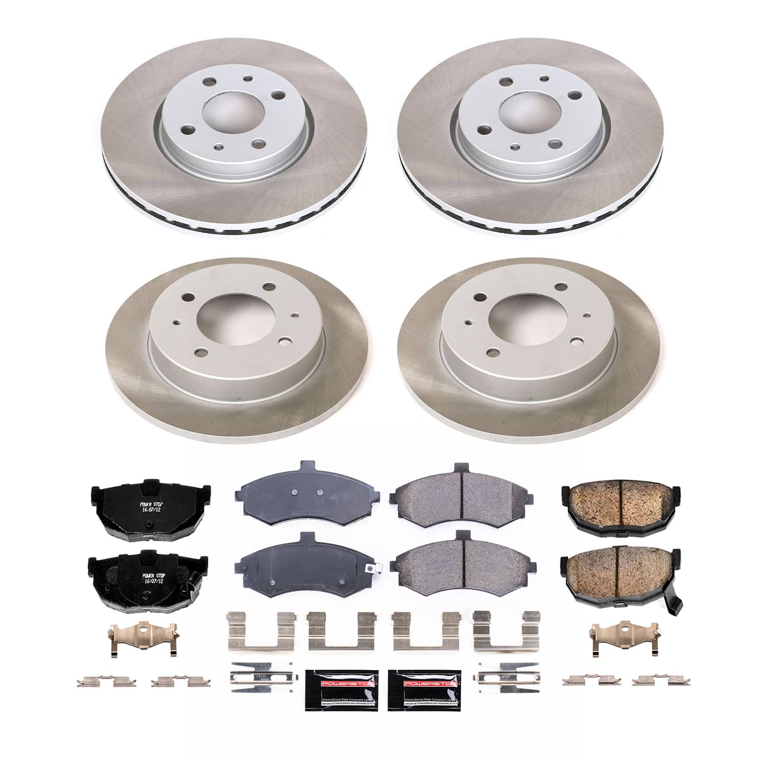 Power Stop SC2779 - Front And Rear Z17 Evolution Pad And Semi-Coated Rotor Kit vehicle fitment brake part