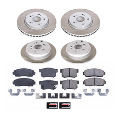 Power Stop SC2781 - Front And Rear Z17 Evolution Pad And Semi-Coated Rotor Kit vehicle fitment brake part