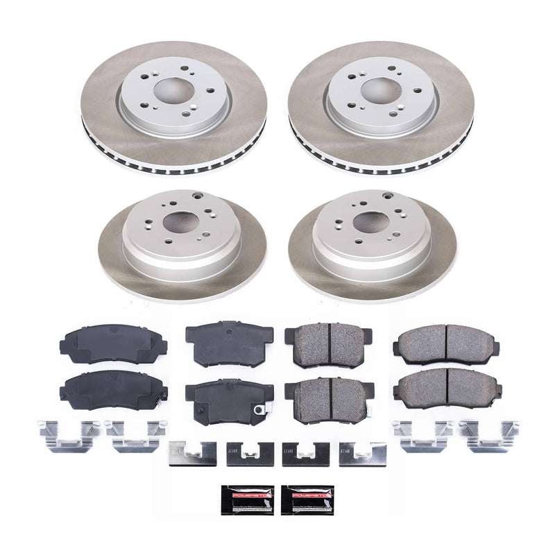 Power Stop SC2781 - Front And Rear Z17 Evolution Pad And Semi-Coated Rotor Kit vehicle fitment brake part