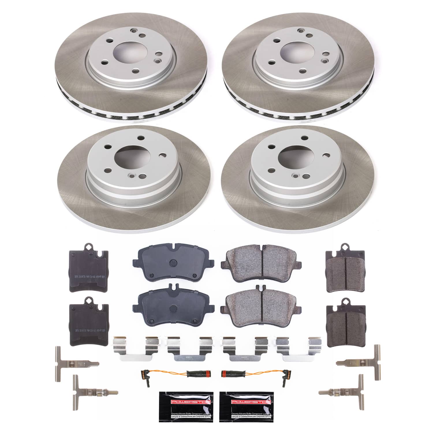 Power Stop SC2783 - Front And Rear Z17 Evolution Pad And Semi-Coated Rotor Kit vehicle fitment brake part