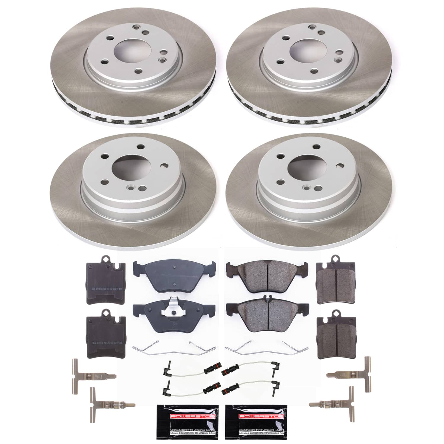 Power Stop SC2786 - Front And Rear Z17 Evolution Pad And Semi-Coated Rotor Kit vehicle fitment brake part