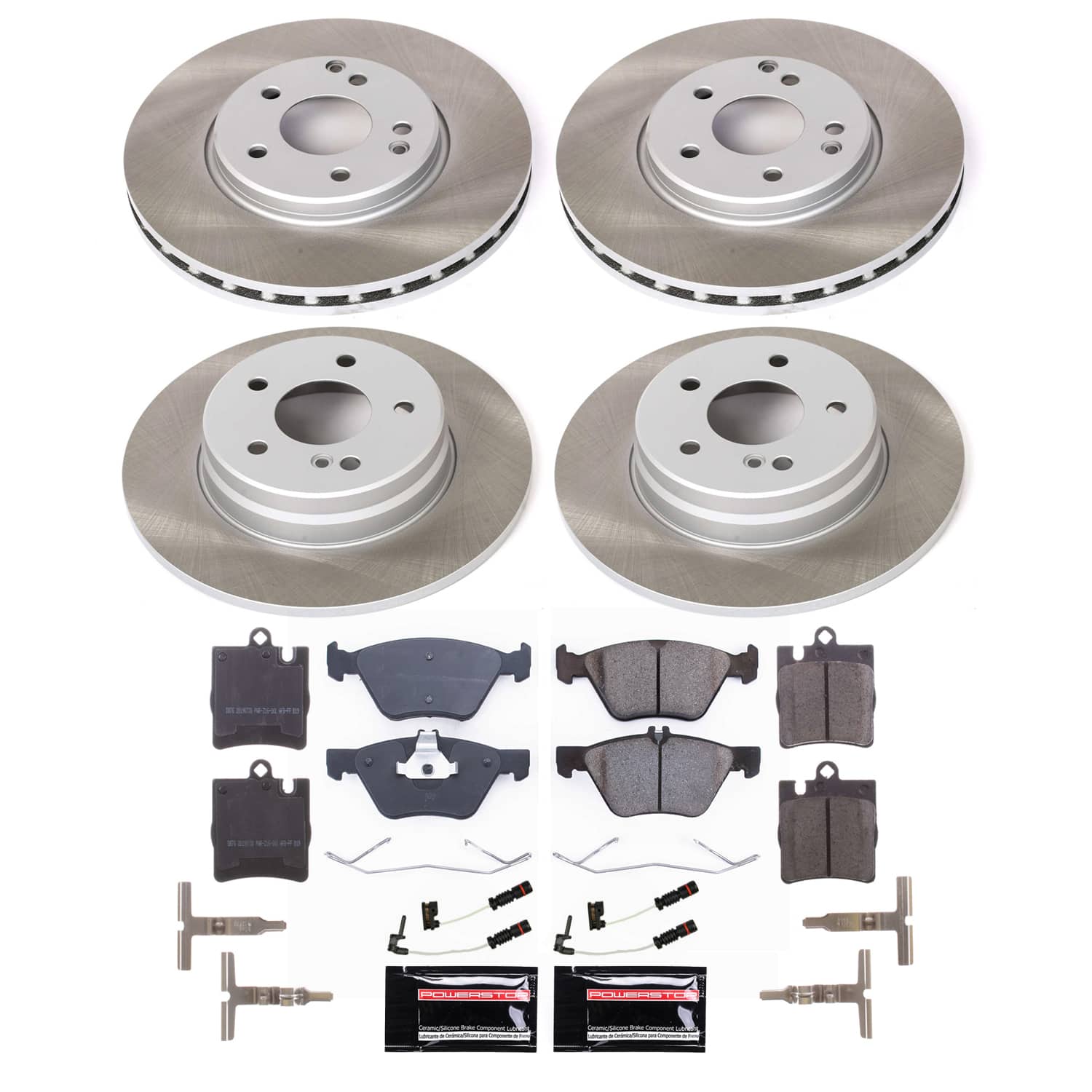 Power Stop SC2790 - Front And Rear Z17 Evolution Pad And Semi-Coated Rotor Kit vehicle fitment brake part
