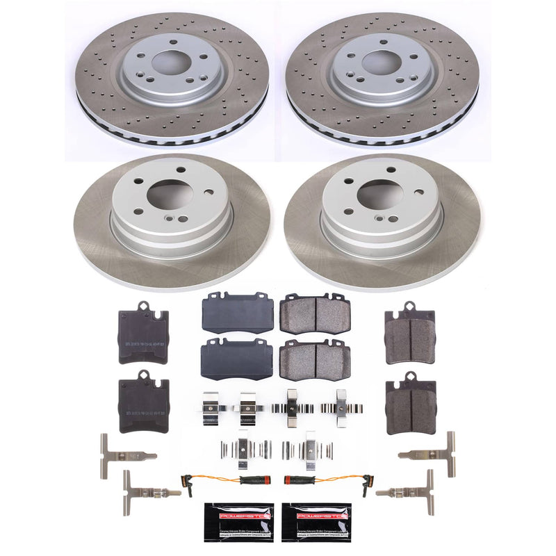 Power Stop SC2791 - Front And Rear Z17 Evolution Pad And Semi-Coated Rotor Kit vehicle fitment brake part