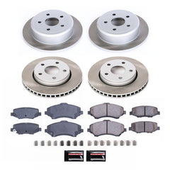 Power Stop SC2798 - Front And Rear Z17 Evolution Pad And Semi-Coated Rotor Kit vehicle fitment brake part