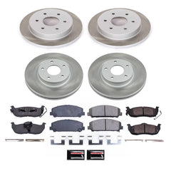 Power Stop SC2805 - Front And Rear Z17 Evolution Pad And Semi-Coated Rotor Kit vehicle fitment brake part