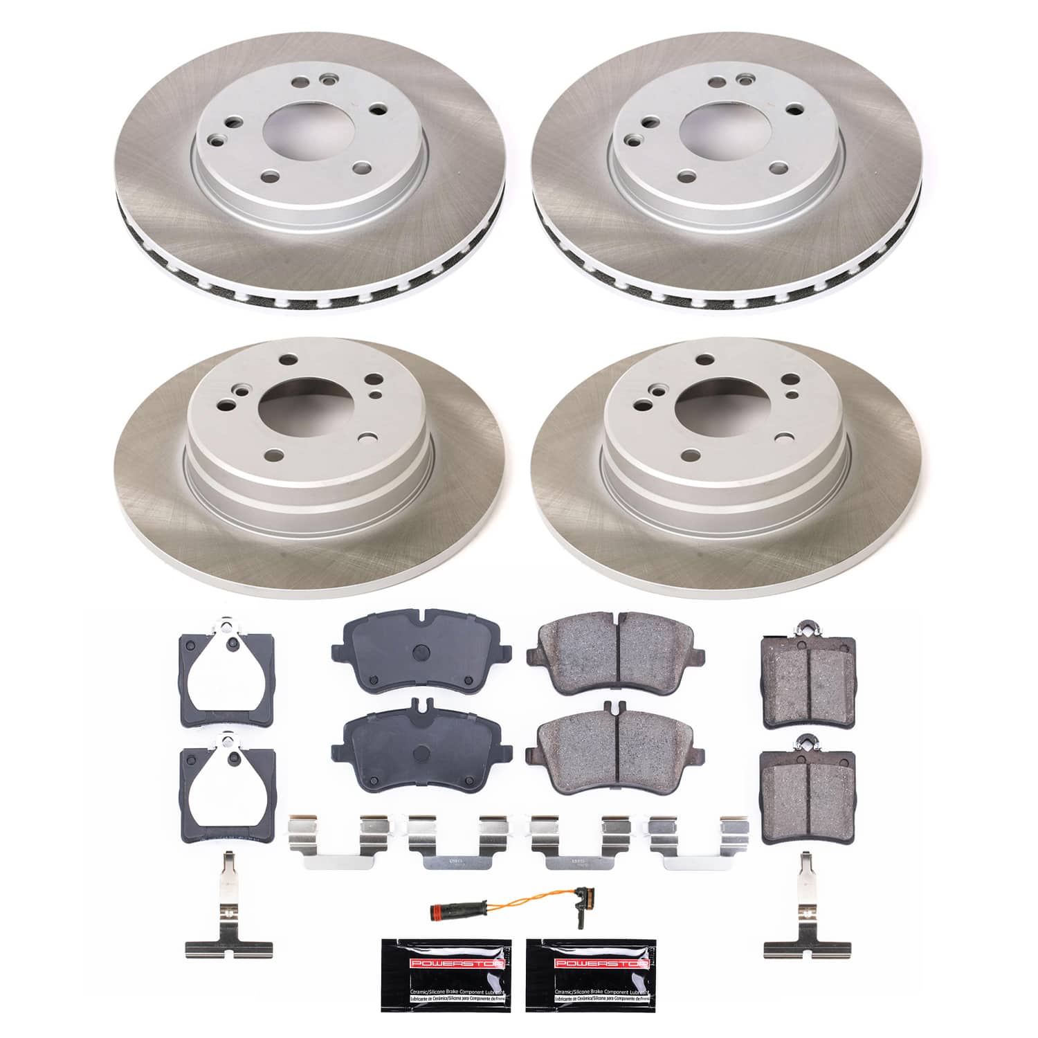 Power Stop SC2812 - Front And Rear Z17 Evolution Pad And Semi-Coated Rotor Kit vehicle fitment brake part