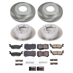 Power Stop SC2820 - Front And Rear Z17 Evolution Pad And Semi-Coated Rotor Kit vehicle fitment brake part