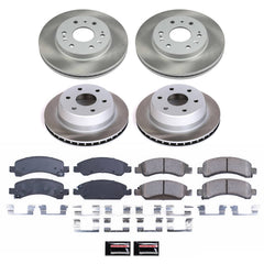 Power Stop SC2826 - Front And Rear Z17 Evolution Pad And Semi-Coated Rotor Kit vehicle fitment brake part