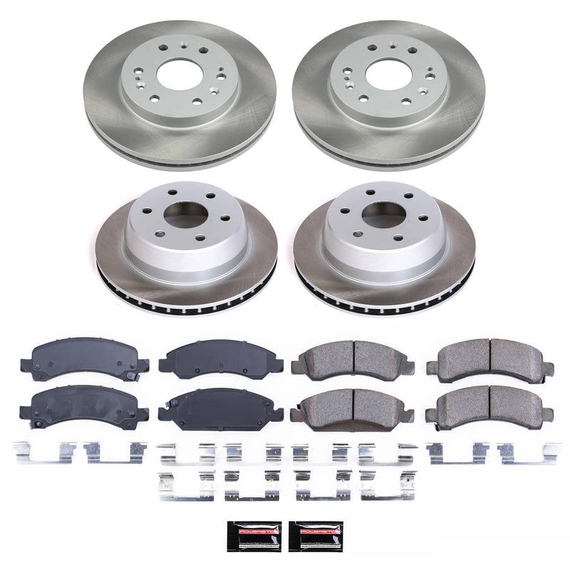 Power Stop SC2826 - Front And Rear Z17 Evolution Pad And Semi-Coated Rotor Kit vehicle fitment brake part