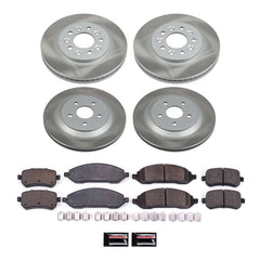 Power Stop SC2828 - Front And Rear Z17 Evolution Pad And Semi-Coated Rotor Kit vehicle fitment brake part