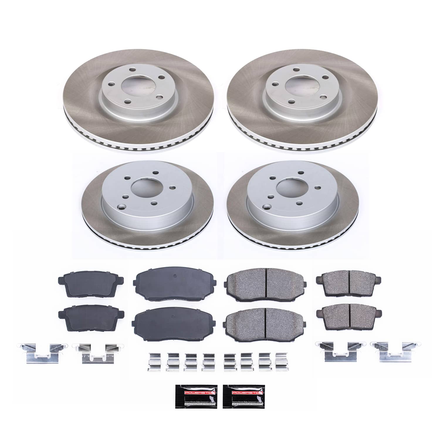 Power Stop SC2829 - Front And Rear Z17 Evolution Pad And Semi-Coated Rotor Kit vehicle fitment brake part