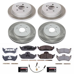 Power Stop SC2833 - Front And Rear Z17 Evolution Pad And Semi-Coated Rotor Kit vehicle fitment brake part