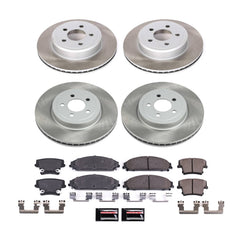 Power Stop SC2853 - Front And Rear Z17 Evolution Pad And Semi-Coated Rotor Kit vehicle fitment brake part