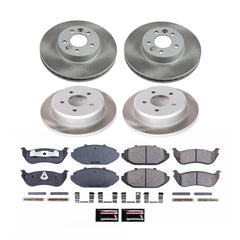 Power Stop SC2861 - Front And Rear Z17 Evolution Pad And Semi-Coated Rotor Kit vehicle fitment brake part