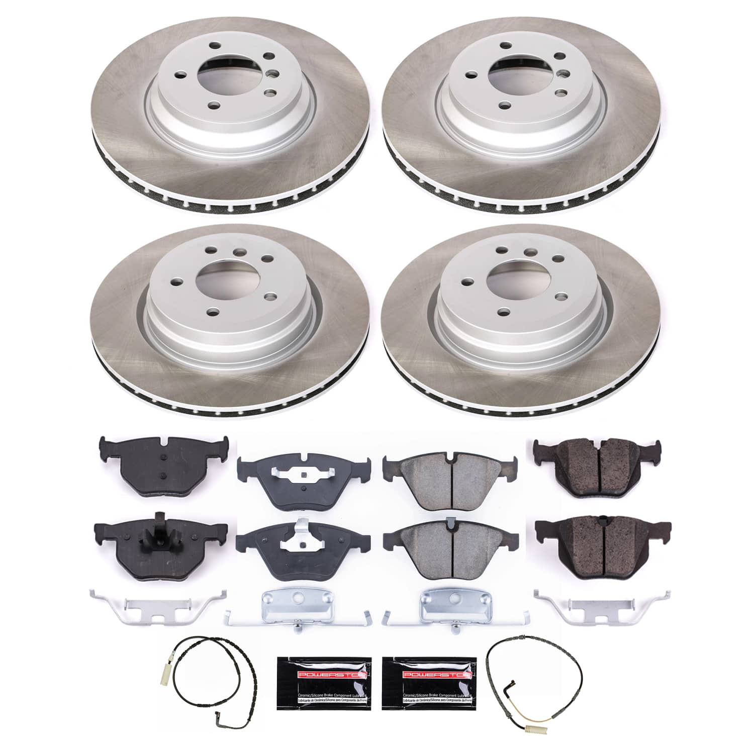 Power Stop SC2883 - Front And Rear Z17 Evolution Pad And Semi-Coated Rotor Kit vehicle fitment brake part