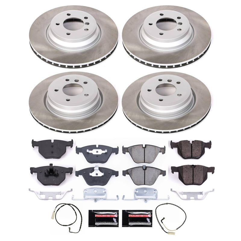 Power Stop SC2883 - Front And Rear Z17 Evolution Pad And Semi-Coated Rotor Kit vehicle fitment brake part