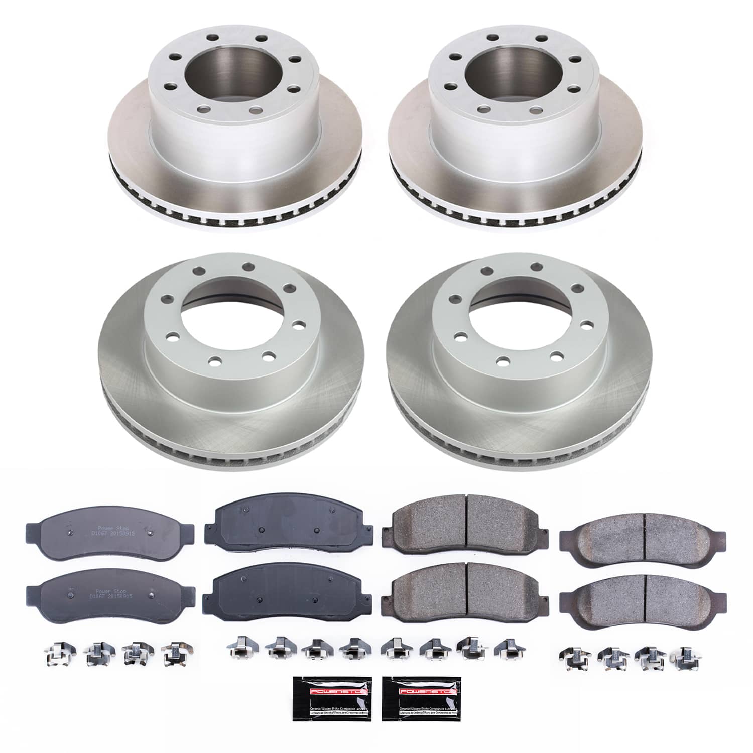 Power Stop SC2895 - Front And Rear Z17 Evolution Pad And Semi-Coated Rotor Kit vehicle fitment brake part