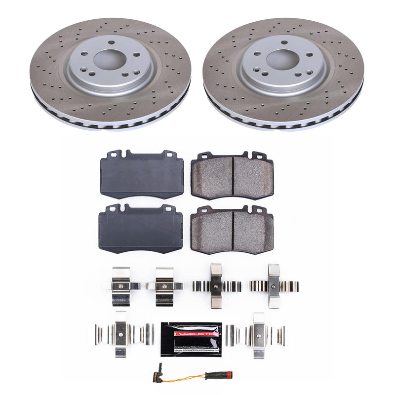 Power Stop SC2950 - Front Z17 Evolution Pad And Semi-Coated Rotor Kit vehicle fitment brake part