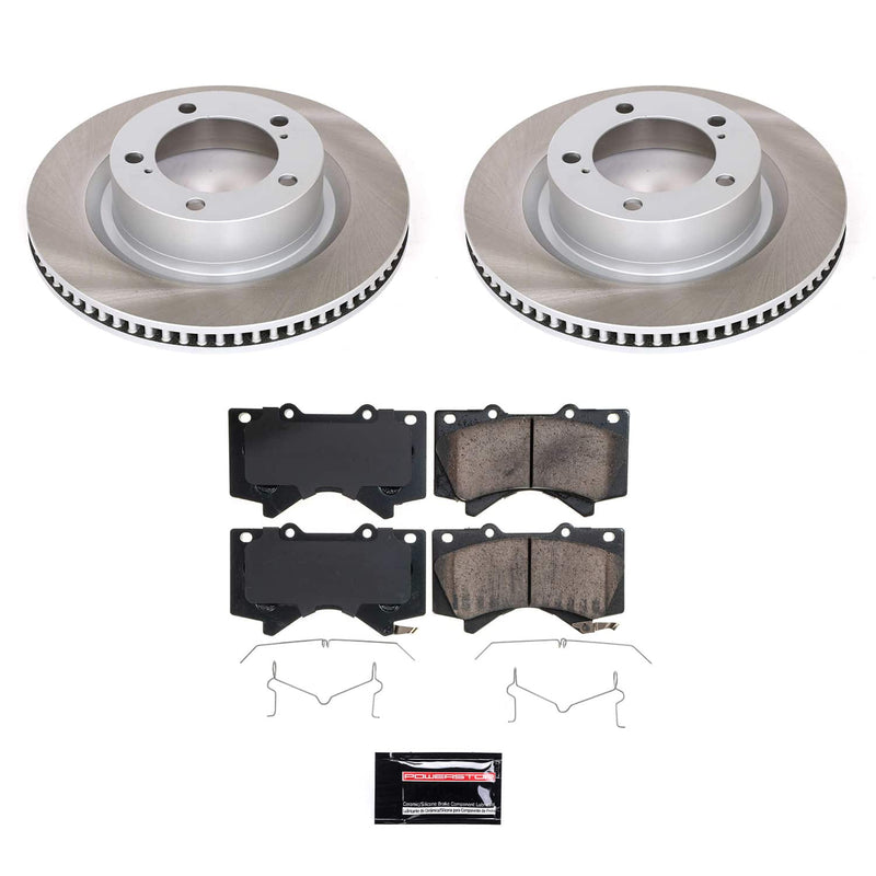 Power Stop SC2952 - Front Z17 Evolution Pad And Semi-Coated Rotor Kit vehicle fitment brake part