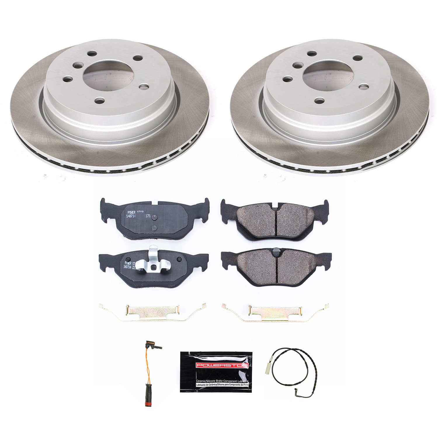 Power Stop SC3001 - Rear Z17 Evolution Pad And Semi-Coated Rotor Kit vehicle fitment brake part
