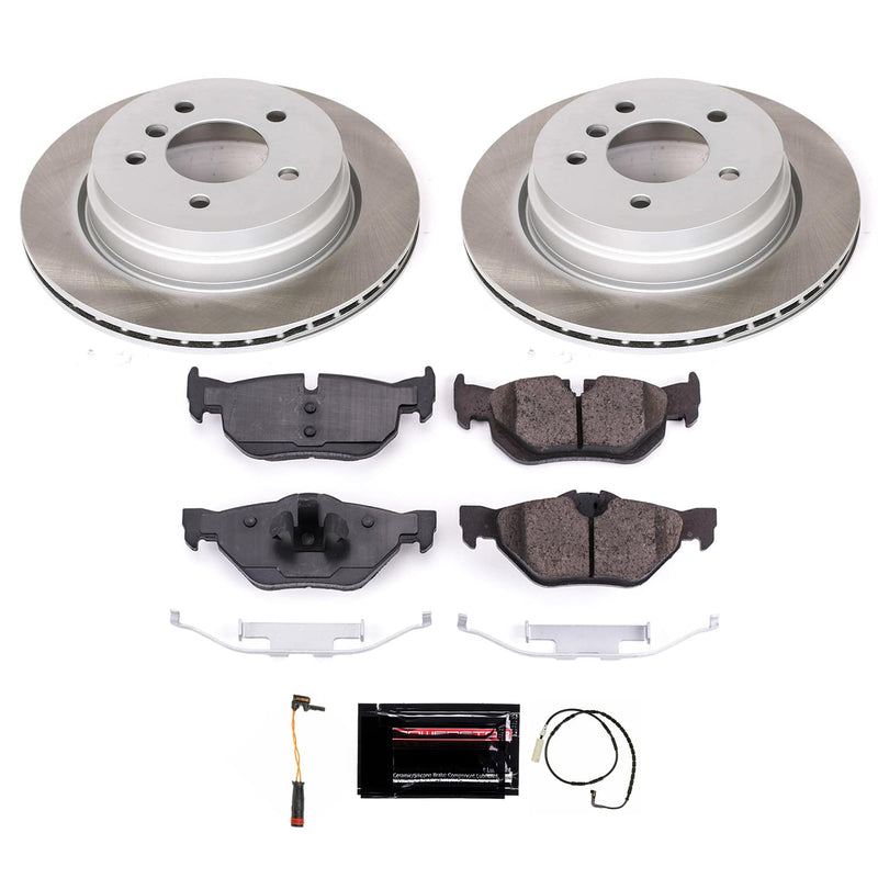 Power Stop SC3002 - Rear Z17 Evolution Pad And Semi-Coated Rotor Kit vehicle fitment brake part