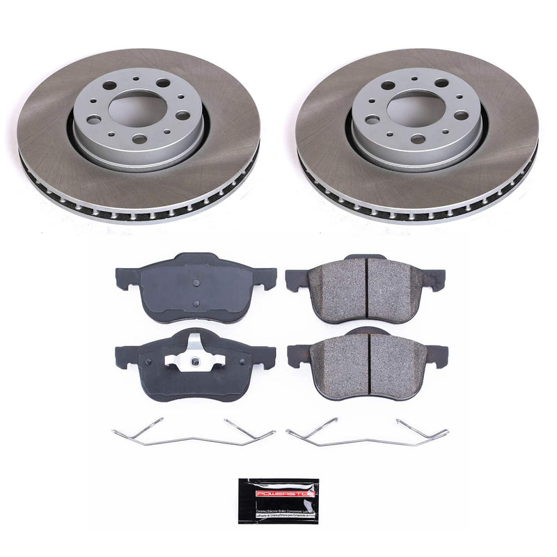 Power Stop SC3004 - Front Z17 Evolution Pad And Semi-Coated Rotor Kit vehicle fitment brake part