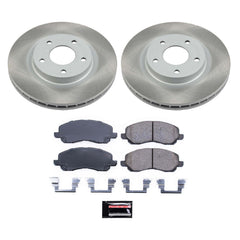 Power Stop SC3032 - Front Z17 Evolution Pad And Semi-Coated Rotor Kit vehicle fitment brake part
