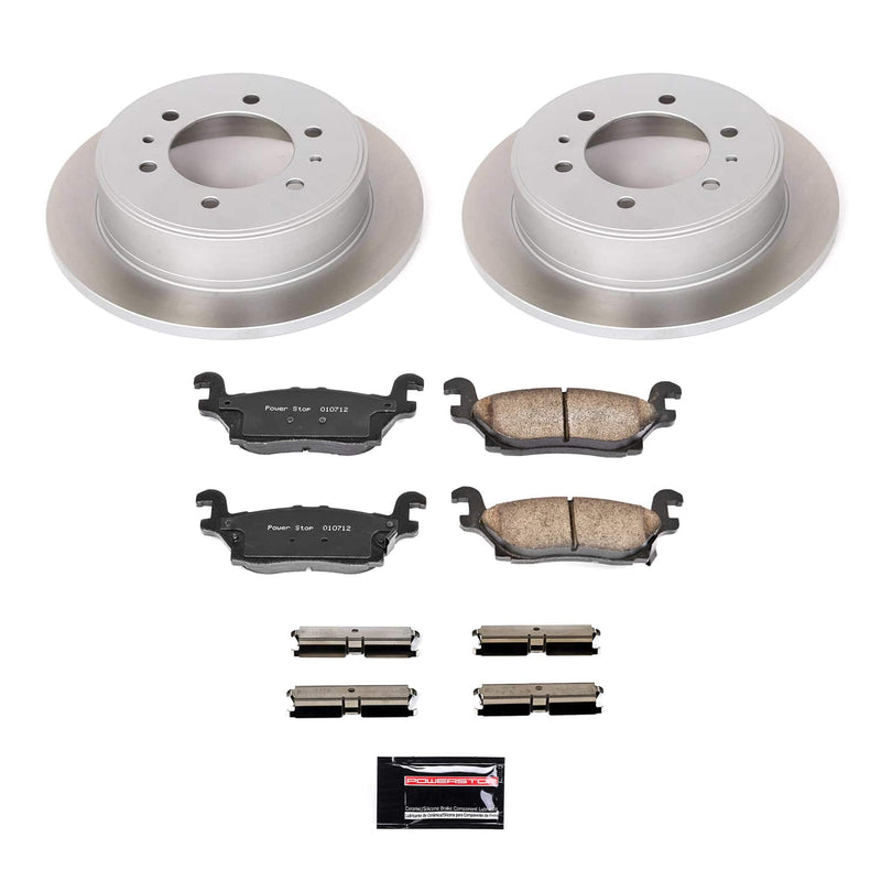 Power Stop SC3067 - Rear Z17 Evolution Pad And Semi-Coated Rotor Kit vehicle fitment brake part
