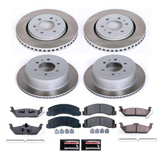Power Stop SC3166 - Front And Rear Z17 Evolution Pad And Semi-Coated Rotor Kit vehicle fitment brake part