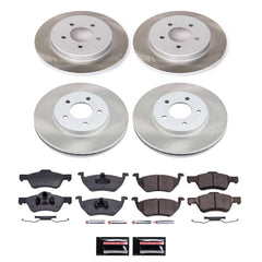 Power Stop SC4024 - Front And Rear Z17 Evolution Pad And Semi-Coated Rotor Kit vehicle fitment brake part