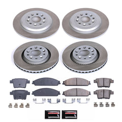 Power Stop SC4039 - Front And Rear Z17 Evolution Pad And Semi-Coated Rotor Kit vehicle fitment brake part