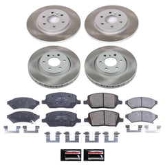 Power Stop SC4048 - Front And Rear Z17 Evolution Pad And Semi-Coated Rotor Kit vehicle fitment brake part