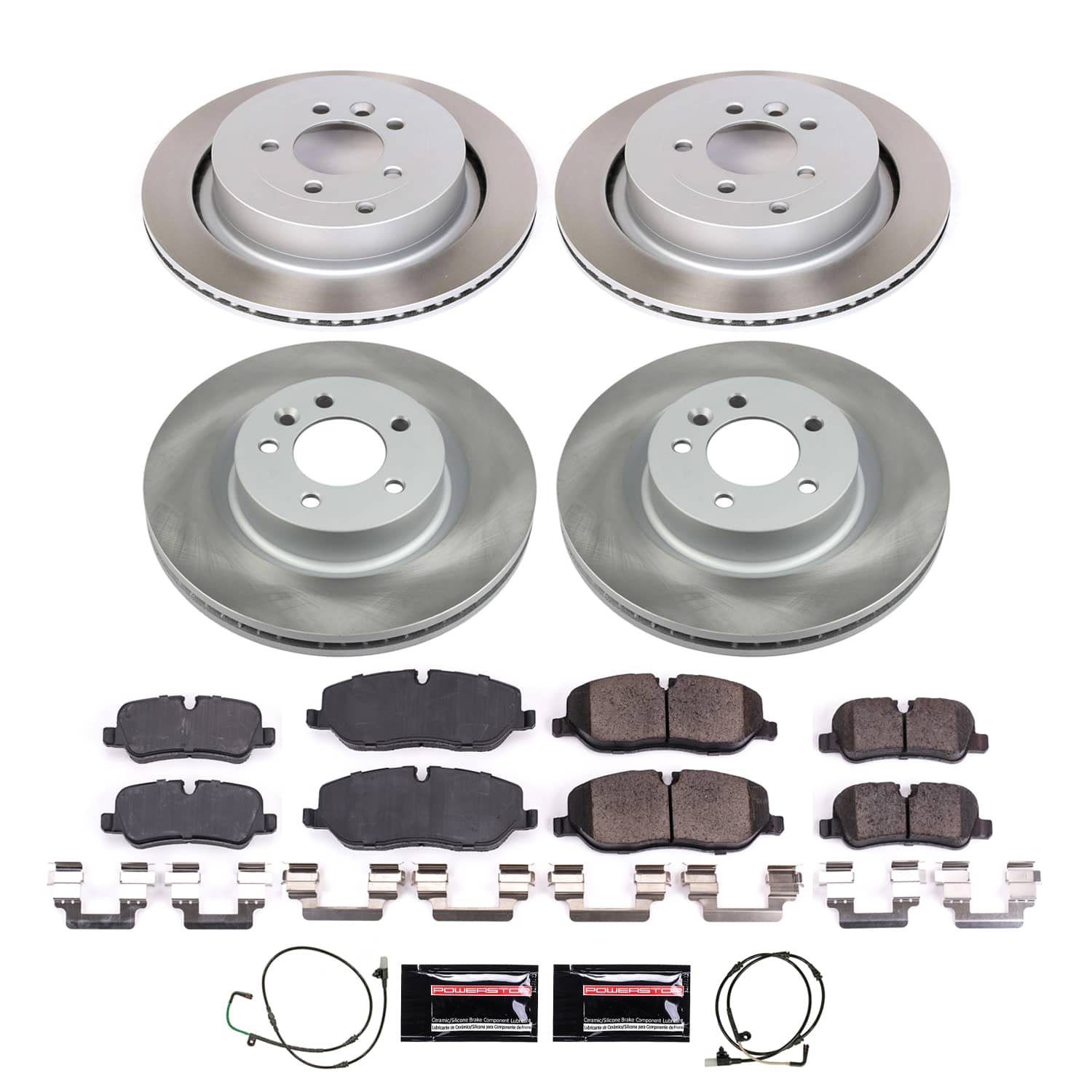 Power Stop SC4059 - Front And Rear Z17 Evolution Pad And Semi-Coated Rotor Kit vehicle fitment brake part