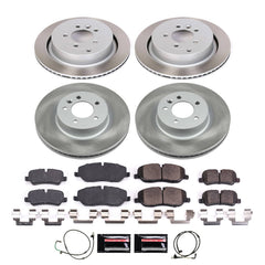 Power Stop SC4059 - Front And Rear Z17 Evolution Pad And Semi-Coated Rotor Kit vehicle fitment brake part