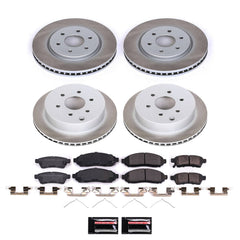 Power Stop SC4062 - Front And Rear Z17 Evolution Pad And Semi-Coated Rotor Kit vehicle fitment brake part