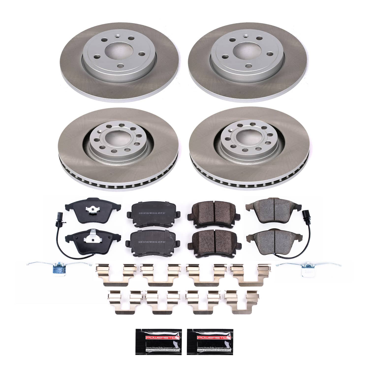 Power Stop SC4065 - Front And Rear Z17 Evolution Pad And Semi-Coated Rotor Kit vehicle fitment brake part