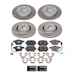 Power Stop SC4065 - Front And Rear Z17 Evolution Pad And Semi-Coated Rotor Kit vehicle fitment brake part