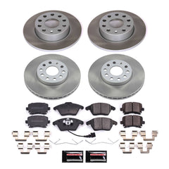 Power Stop SC4068 - Front And Rear Z17 Evolution Pad And Semi-Coated Rotor Kit vehicle fitment brake part