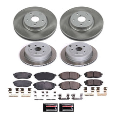 Power Stop SC4088 - Front And Rear Z17 Evolution Pad And Semi-Coated Rotor Kit vehicle fitment brake part