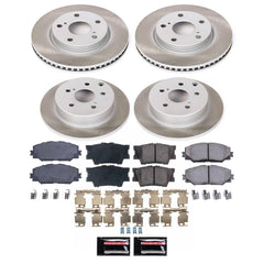 Power Stop SC4100 - Front And Rear Z17 Evolution Pad And Semi-Coated Rotor Kit vehicle fitment brake part