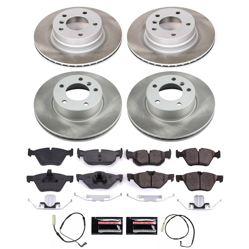 Power Stop SC4106 - Front And Rear Z17 Evolution Pad And Semi-Coated Rotor Kit vehicle fitment brake part