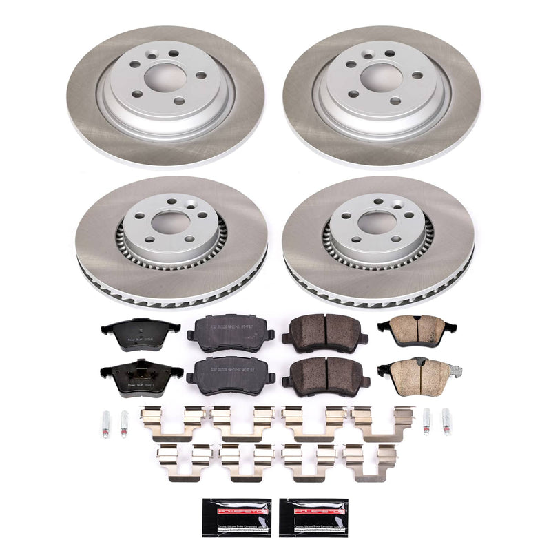 Power Stop SC4121 - Front And Rear Z17 Evolution Pad And Semi-Coated Rotor Kit vehicle fitment brake part