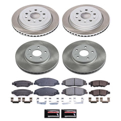 Power Stop SC4134 - Front And Rear Z17 Evolution Pad And Semi-Coated Rotor Kit vehicle fitment brake part