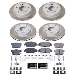 Power Stop SC4276 - Front And Rear Z17 Evolution Pad And Semi-Coated Rotor Kit vehicle fitment brake part