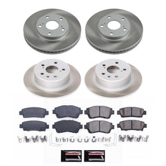 Power Stop SC4359 - Front And Rear Z17 Evolution Pad And Semi-Coated Rotor Kit vehicle fitment brake part