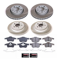 Power Stop SC4430 - Front And Rear Z17 Evolution Pad And Semi-Coated Rotor Kit vehicle fitment brake part