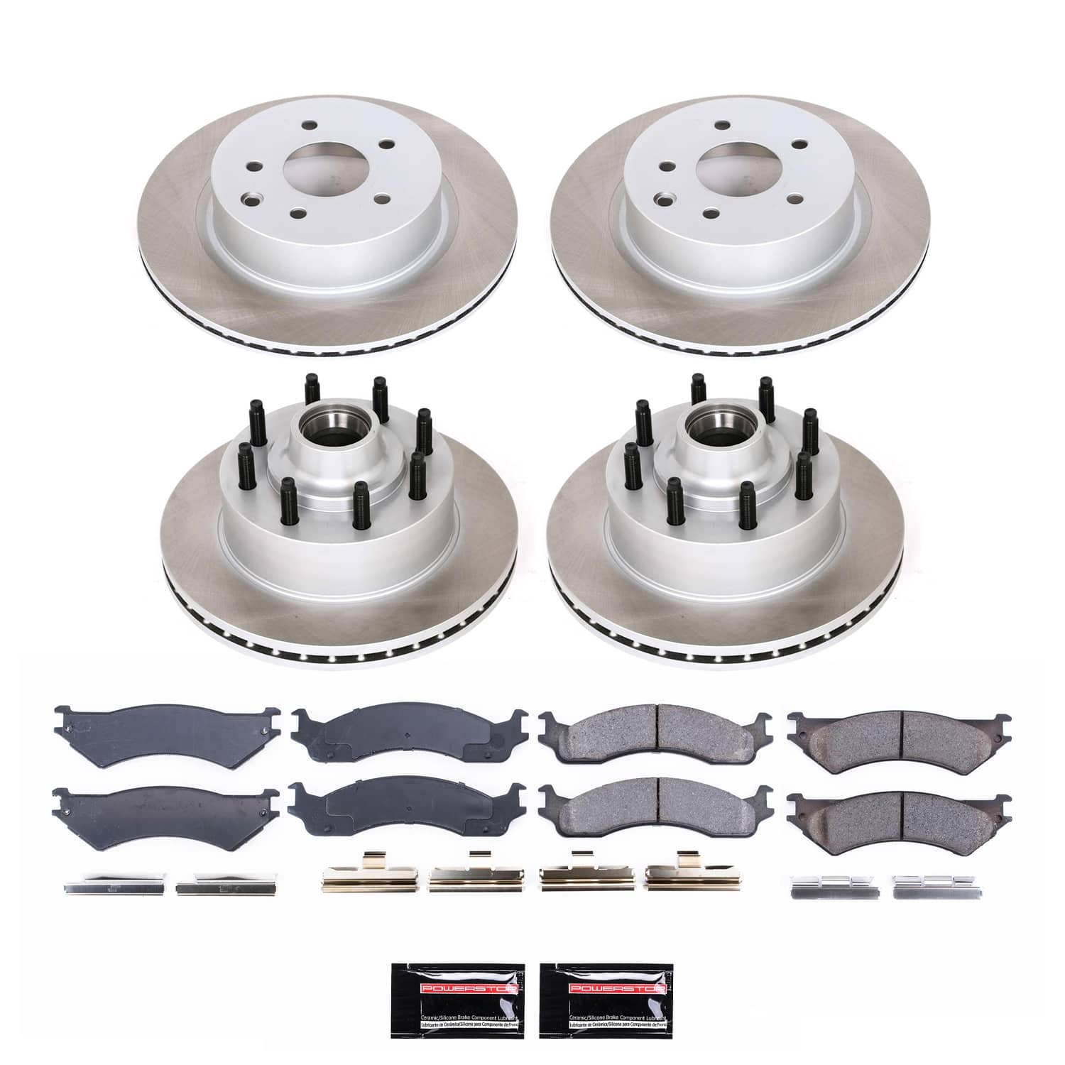 Power Stop SC4434 - Front And Rear Z17 Evolution Pad And Semi-Coated Rotor Kit vehicle fitment brake part
