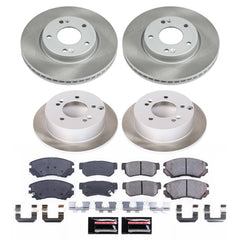 Power Stop SC4449 - Front And Rear Z17 Evolution Pad And Semi-Coated Rotor Kit vehicle fitment brake part