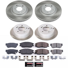 Power Stop SC4450 - Front And Rear Z17 Evolution Pad And Semi-Coated Rotor Kit vehicle fitment brake part